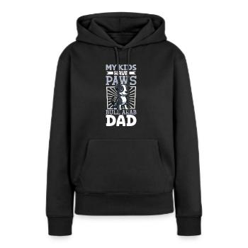 Bull Arab Papa - Frauen Premium Bio Hoodie - Schwarz - Vorne - Julia (174cm)