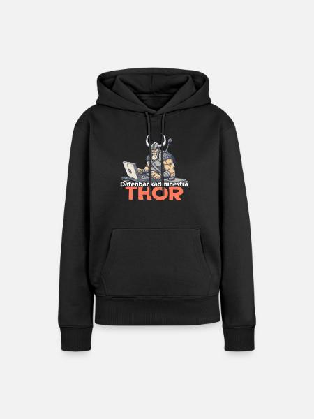 Datenbankadministrathor Codierung Datenanalyst - Frauen Premium Bio Hoodie - Schwarz