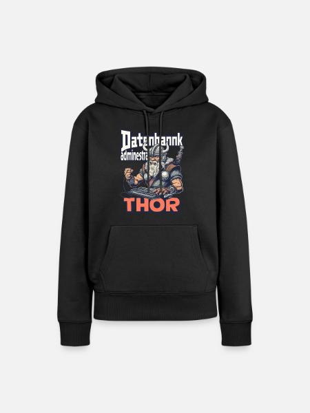 Datenbankadministrathor Codierung Datenanalyst - Frauen Premium Bio Hoodie - Schwarz