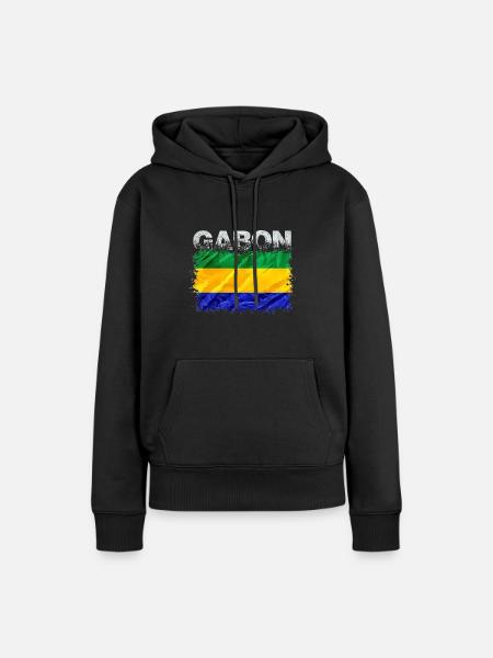 Gabun - Frauen Premium Bio Hoodie - Schwarz