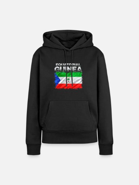 Guinea - Frauen Premium Bio Hoodie - Schwarz