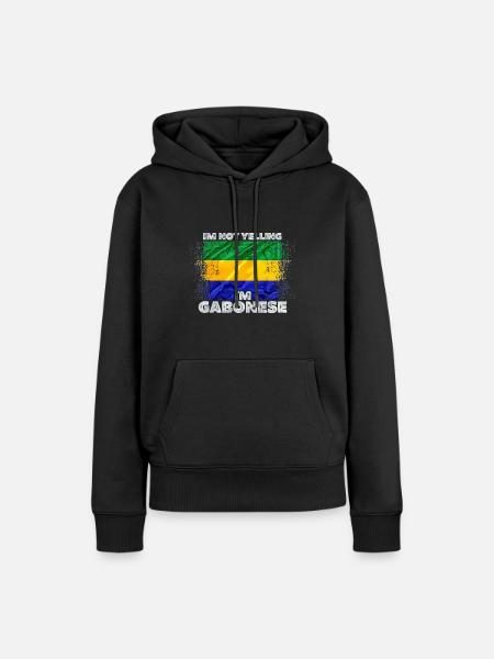Gabun - Frauen Premium Bio Hoodie - Schwarz
