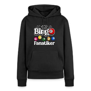 BINGO FANATICS Drôle Bingo Amant Bingo - Sweat à capuche Premium bio Femme - noir - Devant - Julia (174cm)