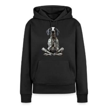 Deutsche Dogge - Frauen Premium Bio Hoodie - Schwarz - Vorne - Julia (174cm)