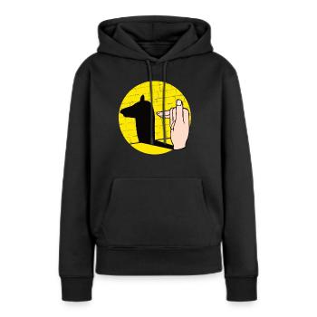Handschattenpuppenspiel Puppen - Frauen Premium Bio Hoodie - Schwarz - Vorne - Julia (174cm)