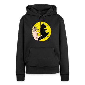 Handschattenpuppenspiel Puppen - Frauen Premium Bio Hoodie - Schwarz - Vorne - Julia (174cm)