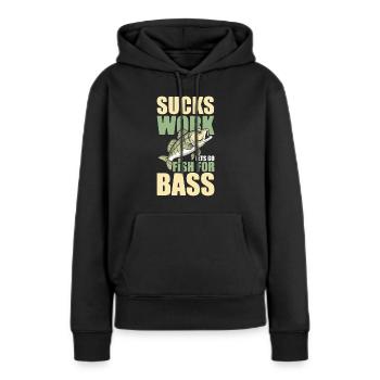 Barsch Angeln Barsch Angler - Frauen Premium Bio Hoodie - Schwarz - Vorne - Julia (174cm)