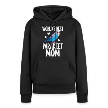 Meilleur Perruche Maman Perruche Perroquet Wel - Sweat à capuche Premium bio Femme - noir - Devant - Julia (174cm)