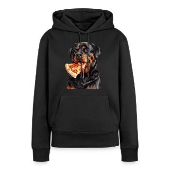 Rottweiler - Sweat à capuche Premium bio Femme - noir - Devant - Julia (174cm)