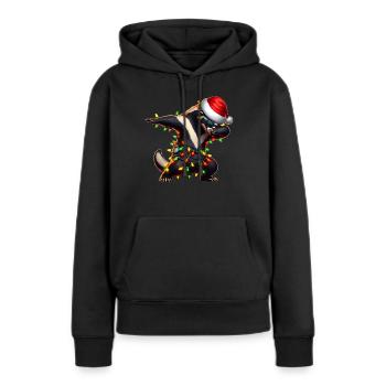 Dabbing Honey Badger Ratel Lunettes de soleil mignon - Sweat à capuche Premium bio Femme - noir - Devant - Julia (174cm)