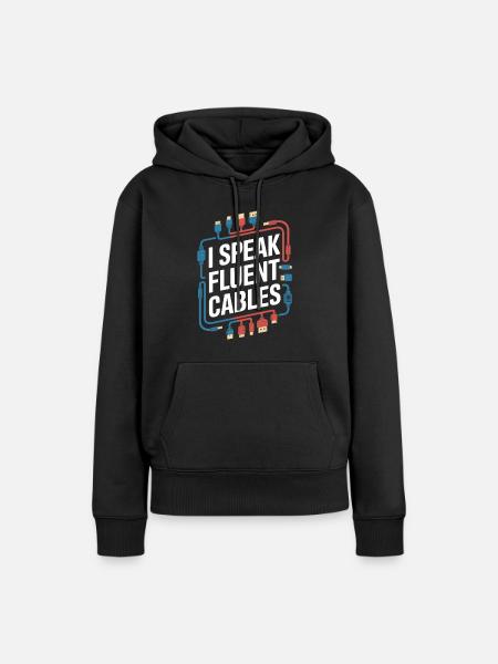 Av Techniker - Frauen Premium Bio Hoodie - Schwarz