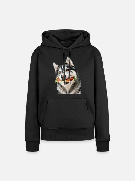 Alaskan Malamute - Frauen Premium Bio Hoodie - Schwarz
