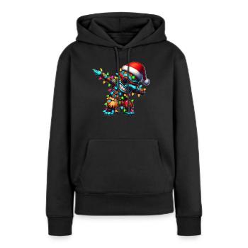 Dabbing Tiki Luau Masque Tiki Hawaïen - Sweat à capuche Premium bio Femme - noir - Devant - Julia (174cm)