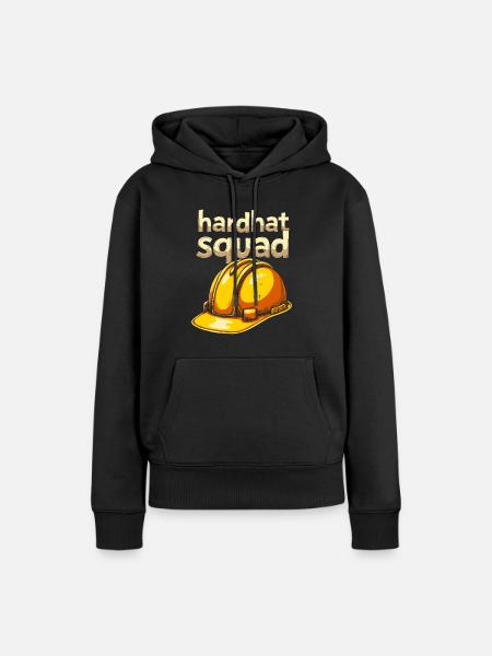 Bauarbeiter Kader - Frauen Premium Bio Hoodie - Schwarz
