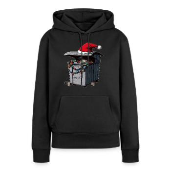 Dumpster Diving Mülltaucher Trash Picker - Frauen Premium Bio Hoodie - Schwarz - Vorne - Julia (174cm)