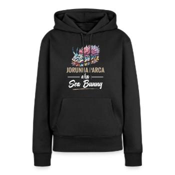 Nacktschnecke Jorunna Parca, Auch Bekannt Als - Frauen Premium Bio Hoodie - Schwarz - Vorne - Julia (174cm)