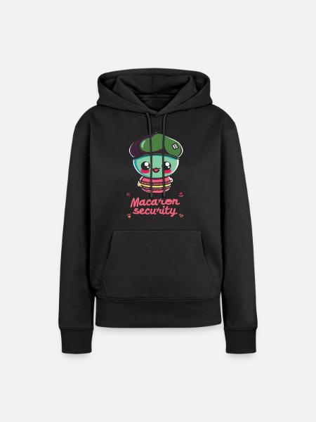 Macaron-liebhaber Macaron Baker - Frauen Premium Bio Hoodie - Schwarz