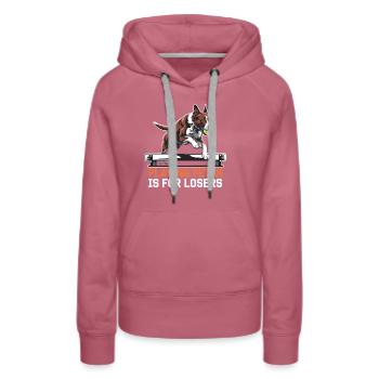 Flyball Sports canins - Sweat à capuche Premium bio Femme - mauve - Devant - Isabella (175cm)