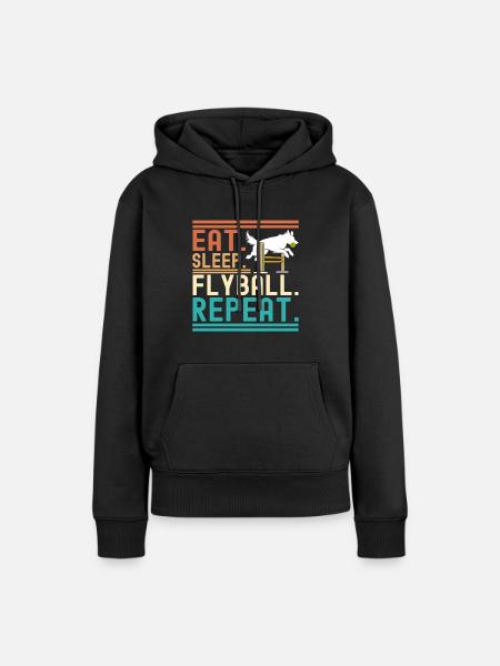 Flyball Dog Sports - Women’s Premium Organic Hoodie - black