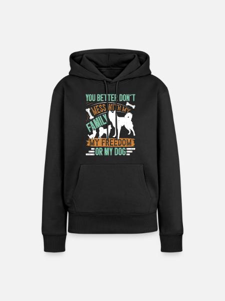 Alaskan Klee Kai - Frauen Premium Bio Hoodie - Schwarz