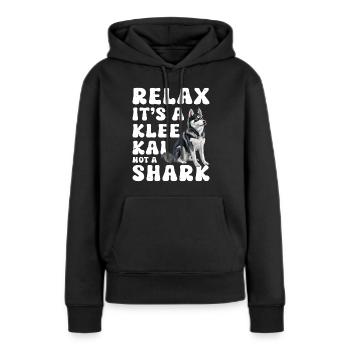 Trèfle d’Alaska Kai - Sweat à capuche Premium bio Femme - noir - Devant - Julia (174cm)