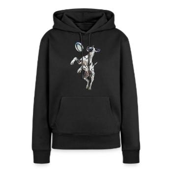 Deutsche Dogge - Frauen Premium Bio Hoodie - Schwarz - Vorne - Julia (174cm)
