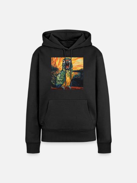 Sittiche - Frauen Premium Bio Hoodie - Schwarz