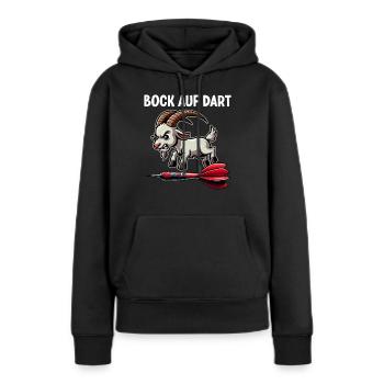 Fléchettes Jeu de fléchettes Jeu de fléchettes Jeu de fléchettes - Sweat à capuche Premium bio Femme - noir - Devant - Julia (174cm)