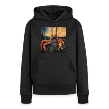 Krabbe - Frauen Premium Bio Hoodie - Schwarz - Vorne - Julia (174cm)