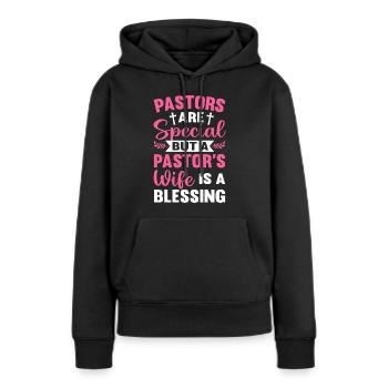 Pfarrersfrau Segen Christliche Kirche Leiterin - Frauen Premium Bio Hoodie - Schwarz - Vorne - Julia (174cm)