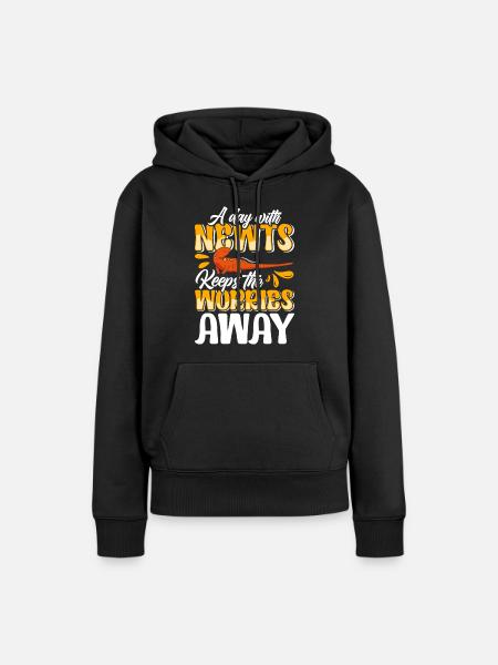 Molch - Frauen Premium Bio Hoodie - Schwarz