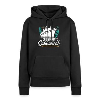Croisière sabbatique - Sweat à capuche Premium bio Femme - noir - Devant - Julia (174cm)
