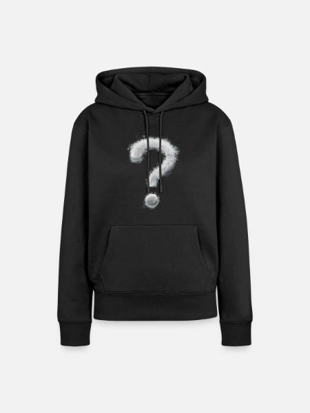 Fragezeichen - Frauen Premium Bio Hoodie - Schwarz