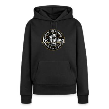 Kayak Fishing Worse Case Scenario Go Paddling - Women’s Premium Organic Hoodie - black - Front - Julia (174cm)