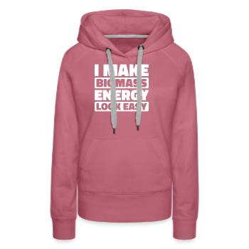 Forgeron métallurgiste - Sweat à capuche Premium bio Femme - mauve - Devant - Isabella (175cm)