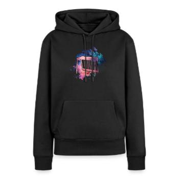 Ich Spiele Pedal-steel-gitarre, Was Ist Deine - Frauen Premium Bio Hoodie - Schwarz - Vorne - Julia (174cm)