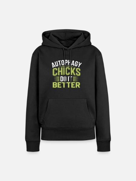 Intervallfasten Intermittierendes Fasten - Frauen Premium Bio Hoodie - Schwarz