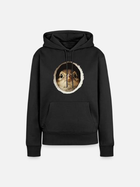 Finch Bird - Frauen Premium Bio Hoodie - Schwarz