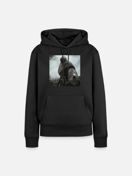 Wikinger - Frauen Premium Bio Hoodie - Schwarz