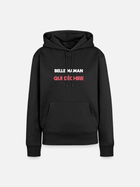 Stiefmutter Stiefmutter Stiefmutter - Frauen Premium Bio Hoodie - Schwarz