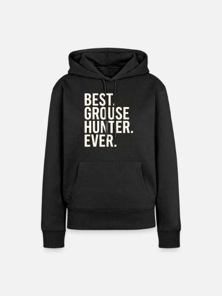 Auerhahn - Frauen Premium Bio Hoodie - Schwarz