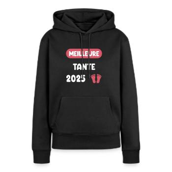 Best 2025 Aunt Pregnancy Announcement - Women’s Premium Organic Hoodie - black - Front - Julia (174cm)