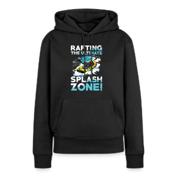 Rafting: Die Ultimative Splash Zone für - Frauen Premium Bio Hoodie - Schwarz - Vorne - Julia (174cm)
