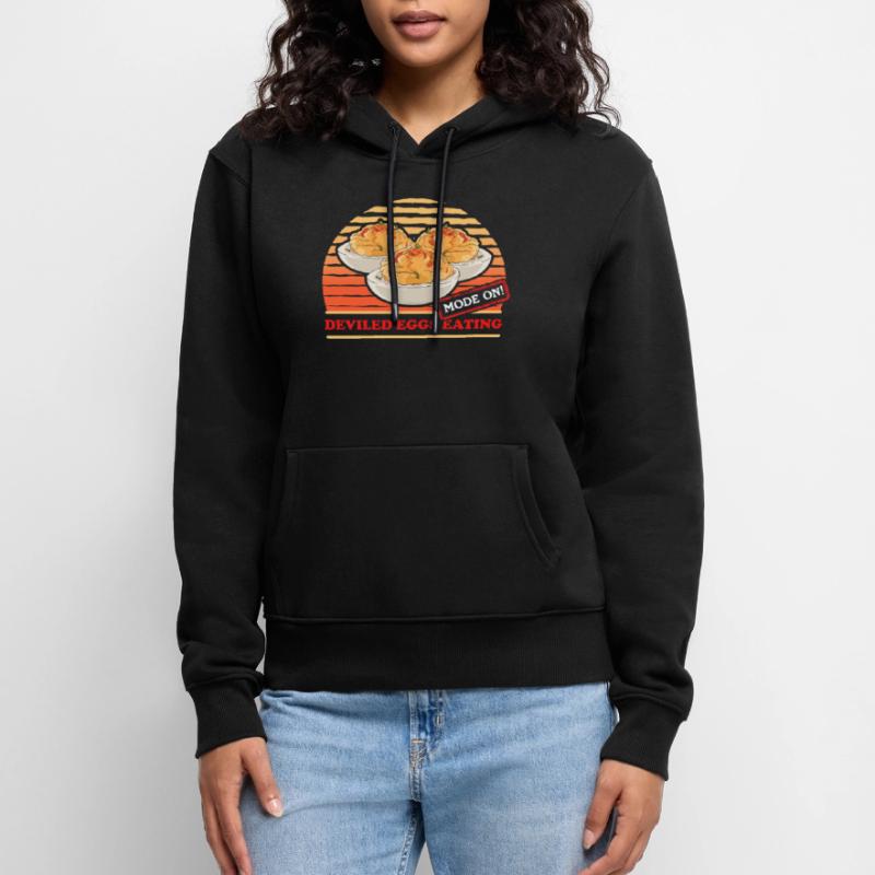 Deviled Eggs Gefüllte Eier Geschenk Frauen Premium Bio Hoodie