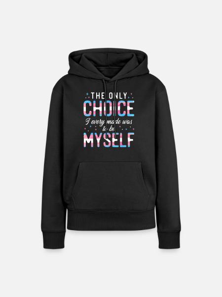 Transgender Trans LGBT Pride - Frauen Premium Bio Hoodie - Schwarz