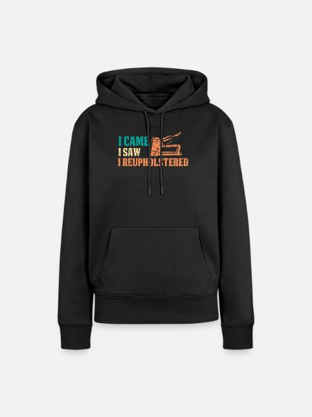 Restauratorin Polstermöbel - Frauen Premium Bio Hoodie - Schwarz