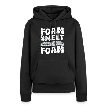 Restaurateur Meubles rembourrés - Sweat à capuche Premium bio Femme - noir - Devant - Julia (174cm)