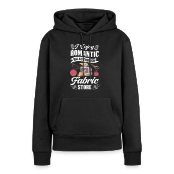 Restaurateur Meubles rembourrés - Sweat à capuche Premium bio Femme - noir - Devant - Julia (174cm)