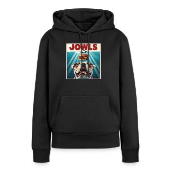 Liebenswerte Wangen Dieser Lustige Und - Frauen Premium Bio Hoodie - Schwarz - Vorne - Julia (174cm)