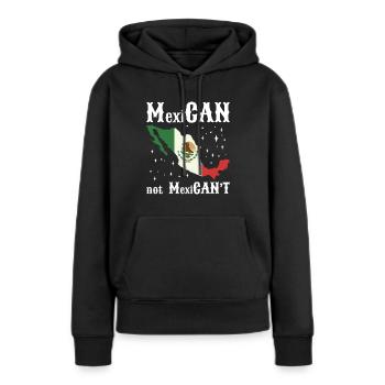 Latino Amérique centrale Mexique Mexicain - Sweat à capuche Premium bio Femme - noir - Devant - Julia (174cm)